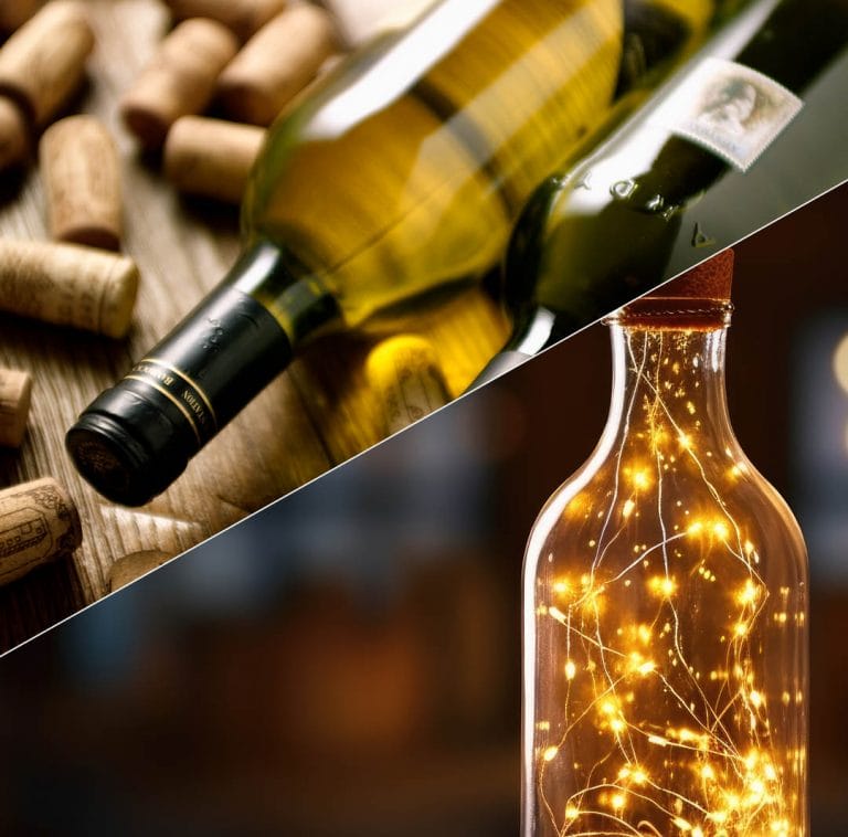 Tablelamp from an old bottle