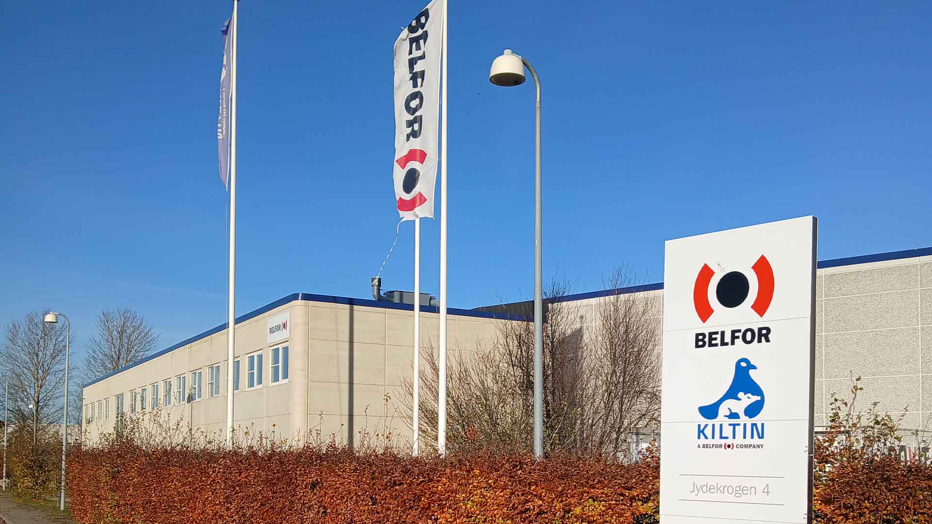 billede af facade af BELFOR bygning i Vallensbæk