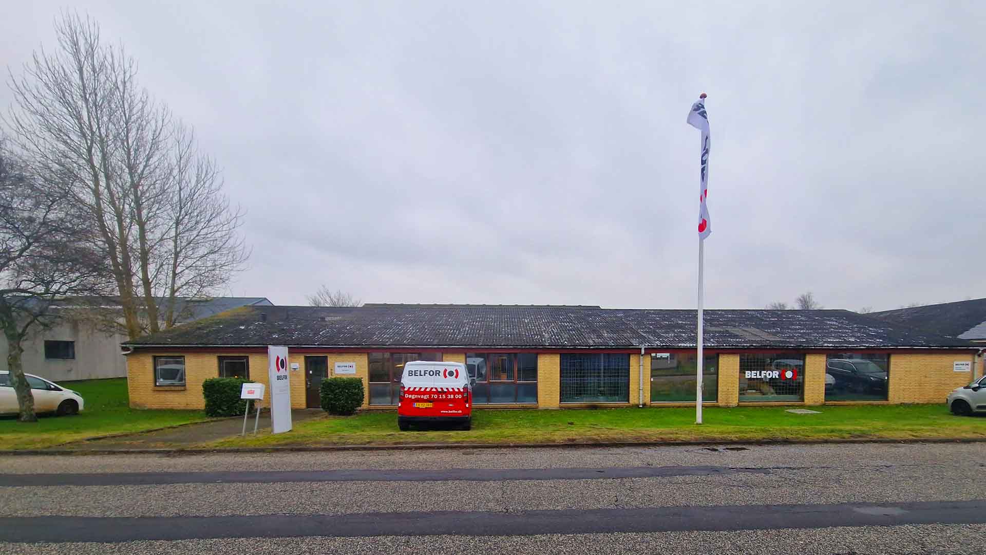Facade af BELFOR Center i Aalborg