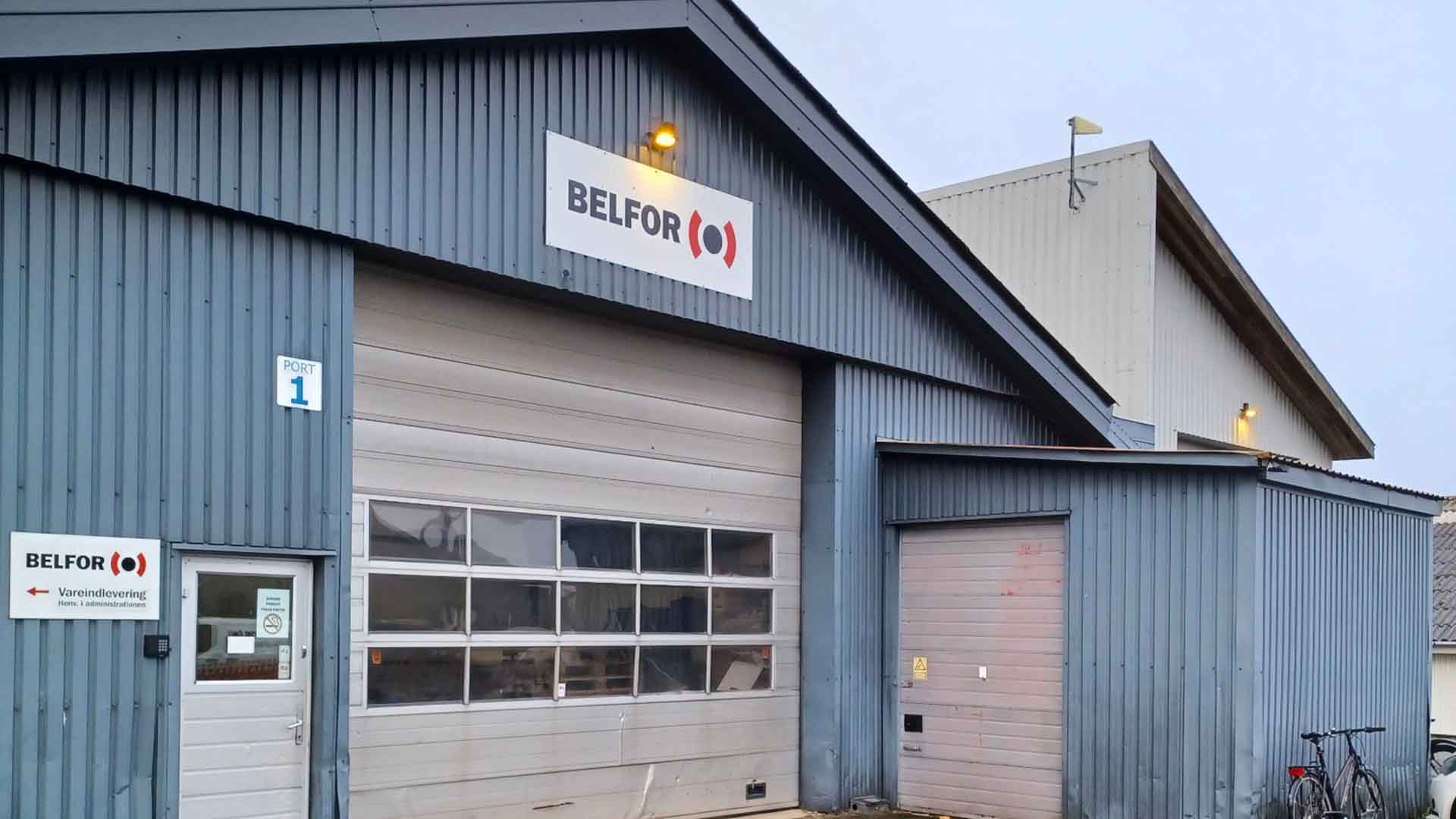 Facade af BELFOR center i Aarhus