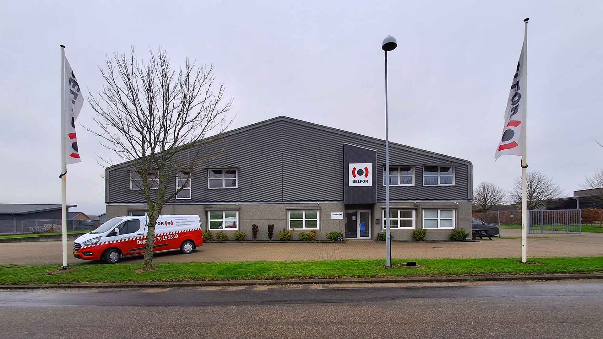 Facade af BELFOR center i Rødekro