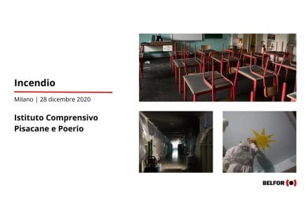 Incendio Istituto Comprensivo Pisacane e Poerio – 28 dicembre 2020