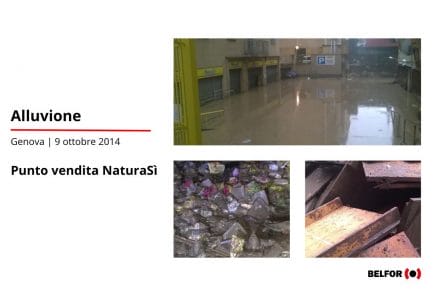 Alluvione Genova 9 ottobre 2014 – punto vendita NaturaSì