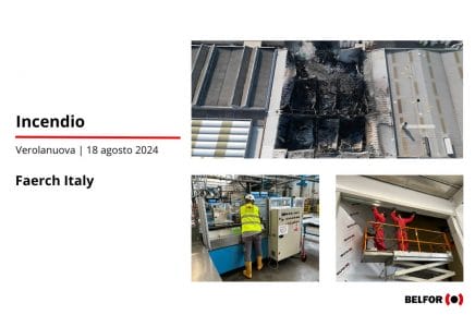 Incendio Industria Produzione imballaggi per alimenti freschi – Verolanuova 18 agosto 2024