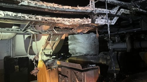 Brandschade aan een LPG tanker