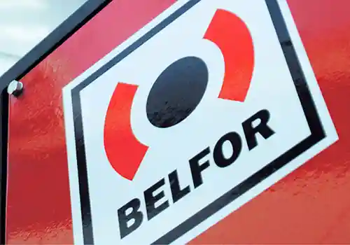BELFOR logo sign