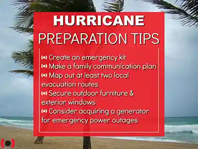 Hurricane preparation tips