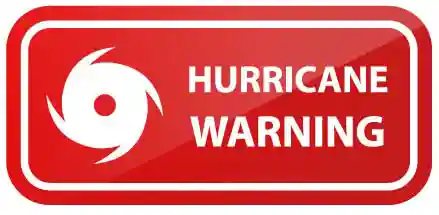 hurricane warning sign