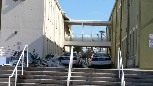 Hurricane Irma damage at Florida Keys Community College