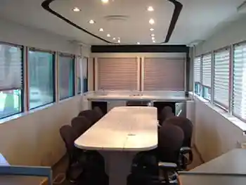 BELFOR Mobile Command Center conference room