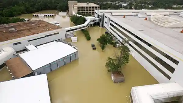 Hewlett Packard Hurricane Harvey flooding