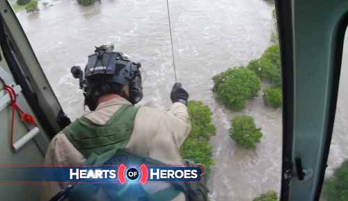 Texas flash flooding on Hearts of Heroes tv show