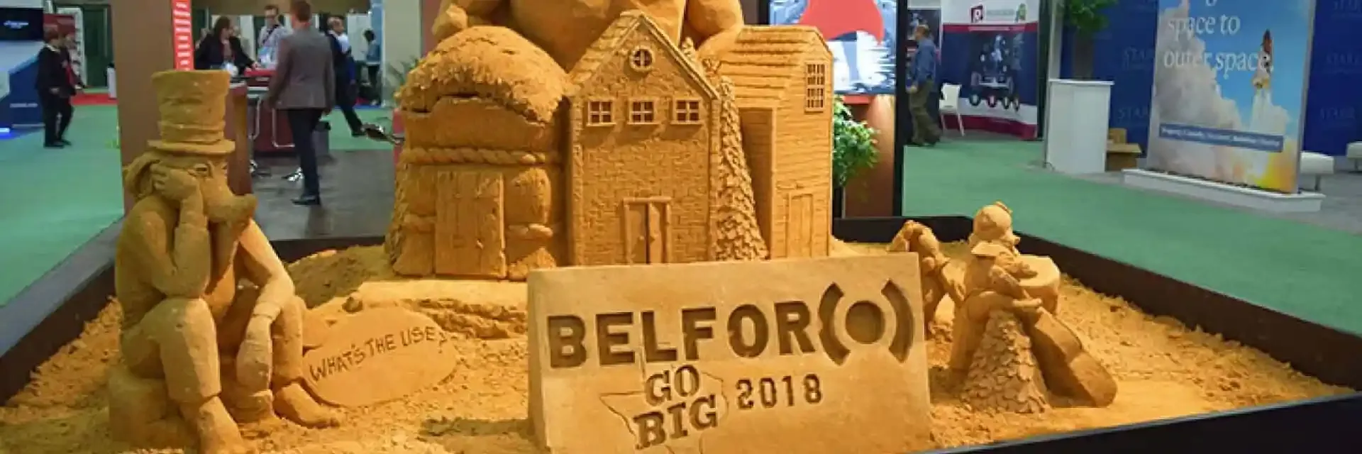 Sand Art In The BELFOR booth at RIMS 2018 Annual Conference