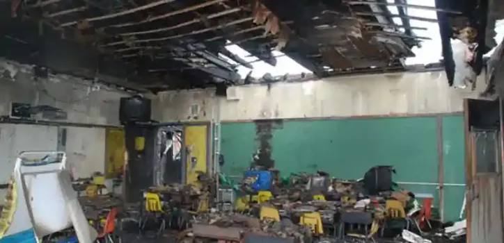 burned classroom
