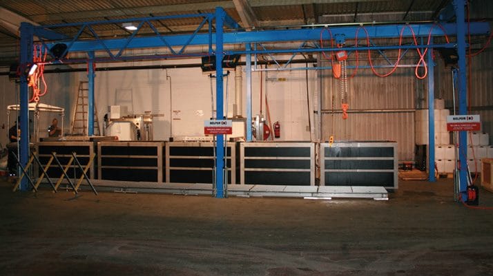 TBR - XXL Unit on site, fully transportable by truck & sea container with independet power & cooling.