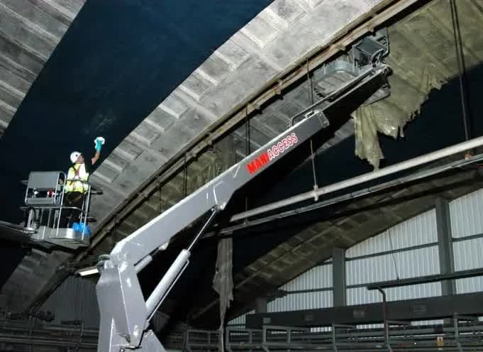 Pealing of soot with BELFOR´s Soot Removal Film