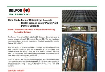 Health Science Center Power Plant