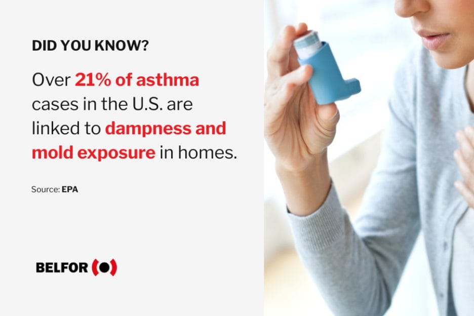 Person holding an asthma inhaler