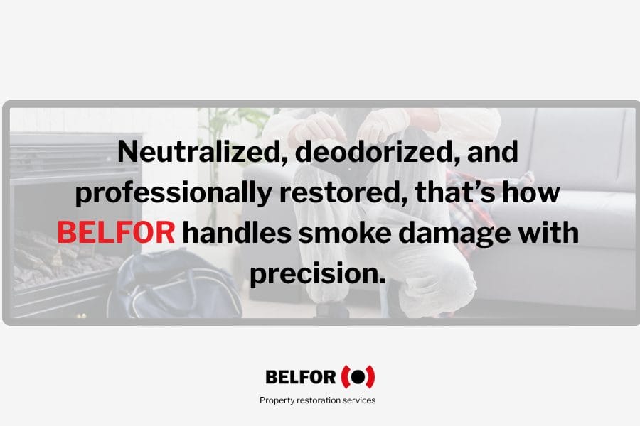 Image describing professional restoration service underway