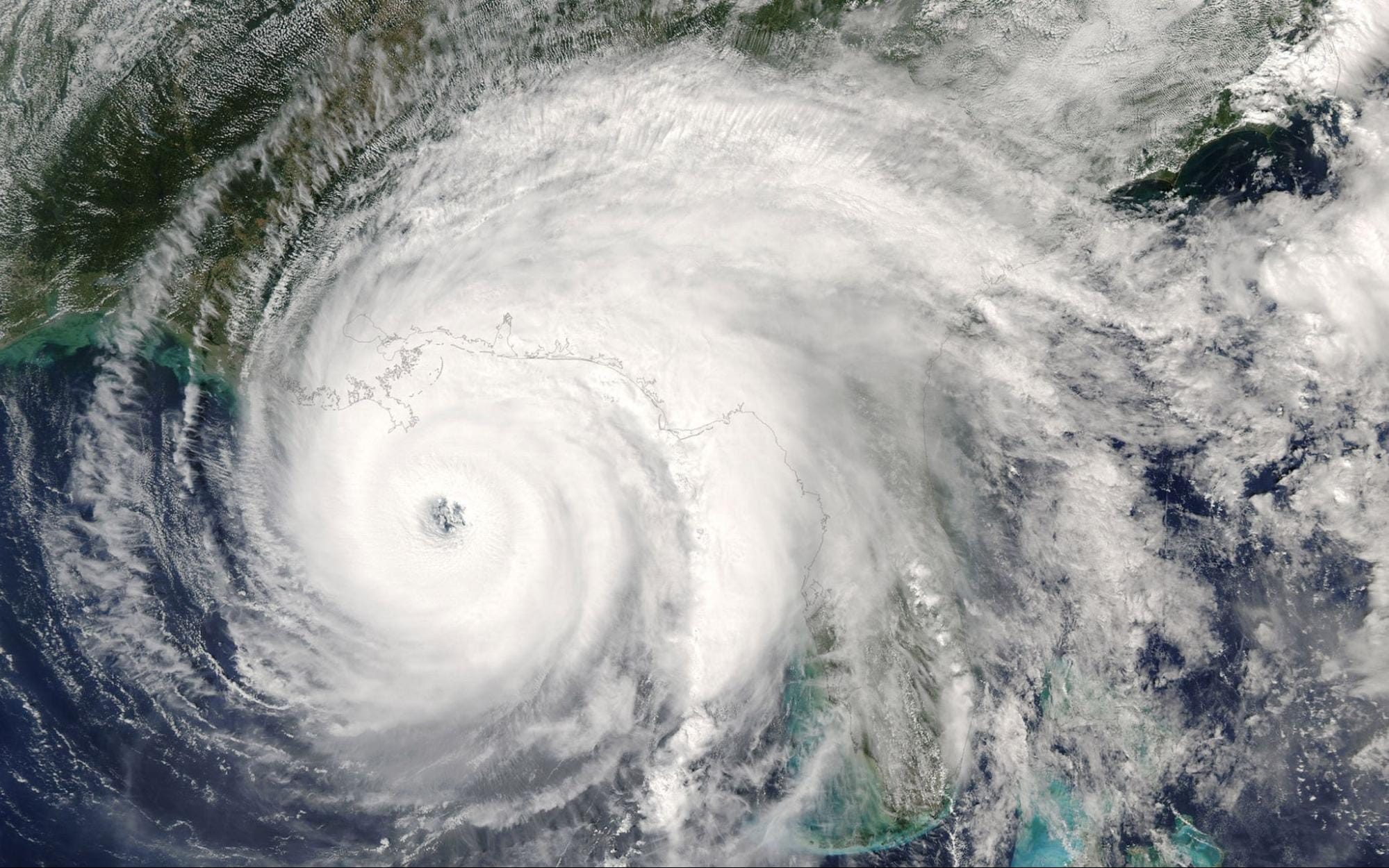 Aerial View of a Hurricane