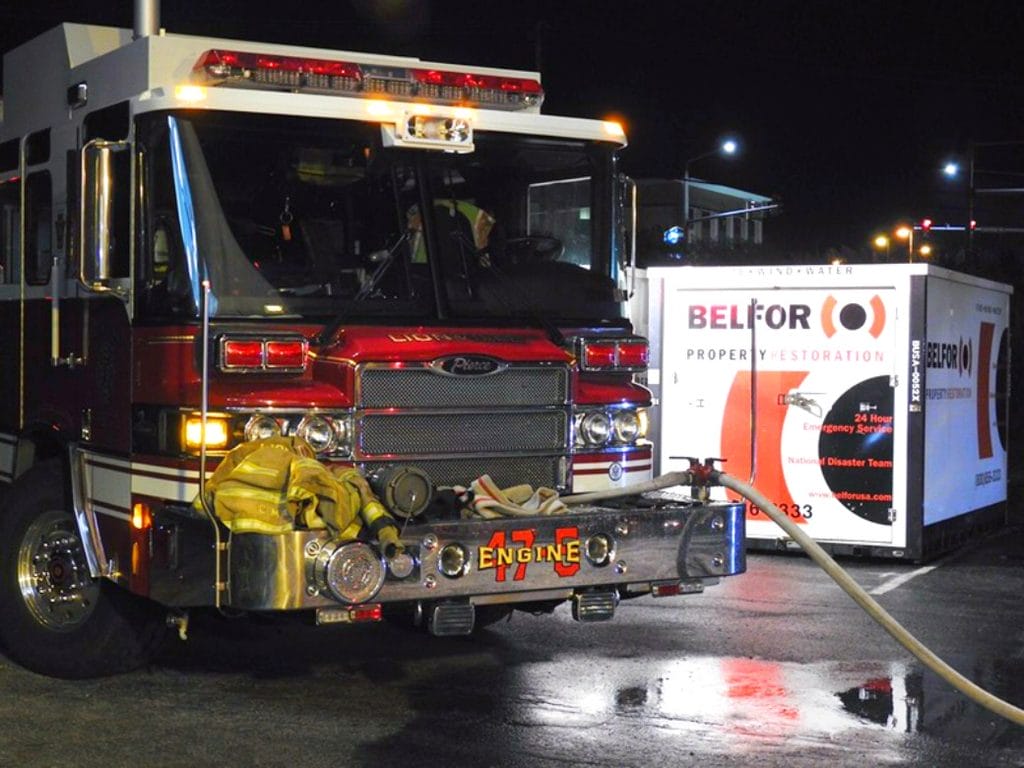 BELFOR Box with Fire Truck