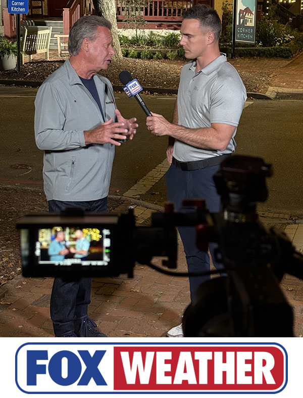 Sheldon Yellen giving an interview to Fox Weather